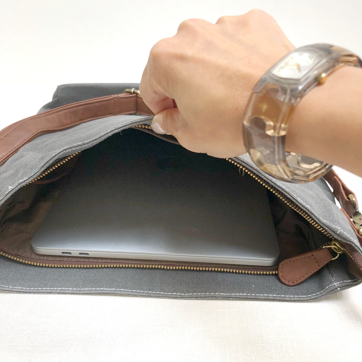 Large Soft Leather Crossbody Bag, Laptop Messenger Bag | Mayko Bags