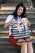 Commuter Tote - Stripes Charcoal